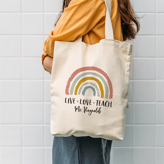 Pride Month Design Tote Bag | Custom Rainbow Bag