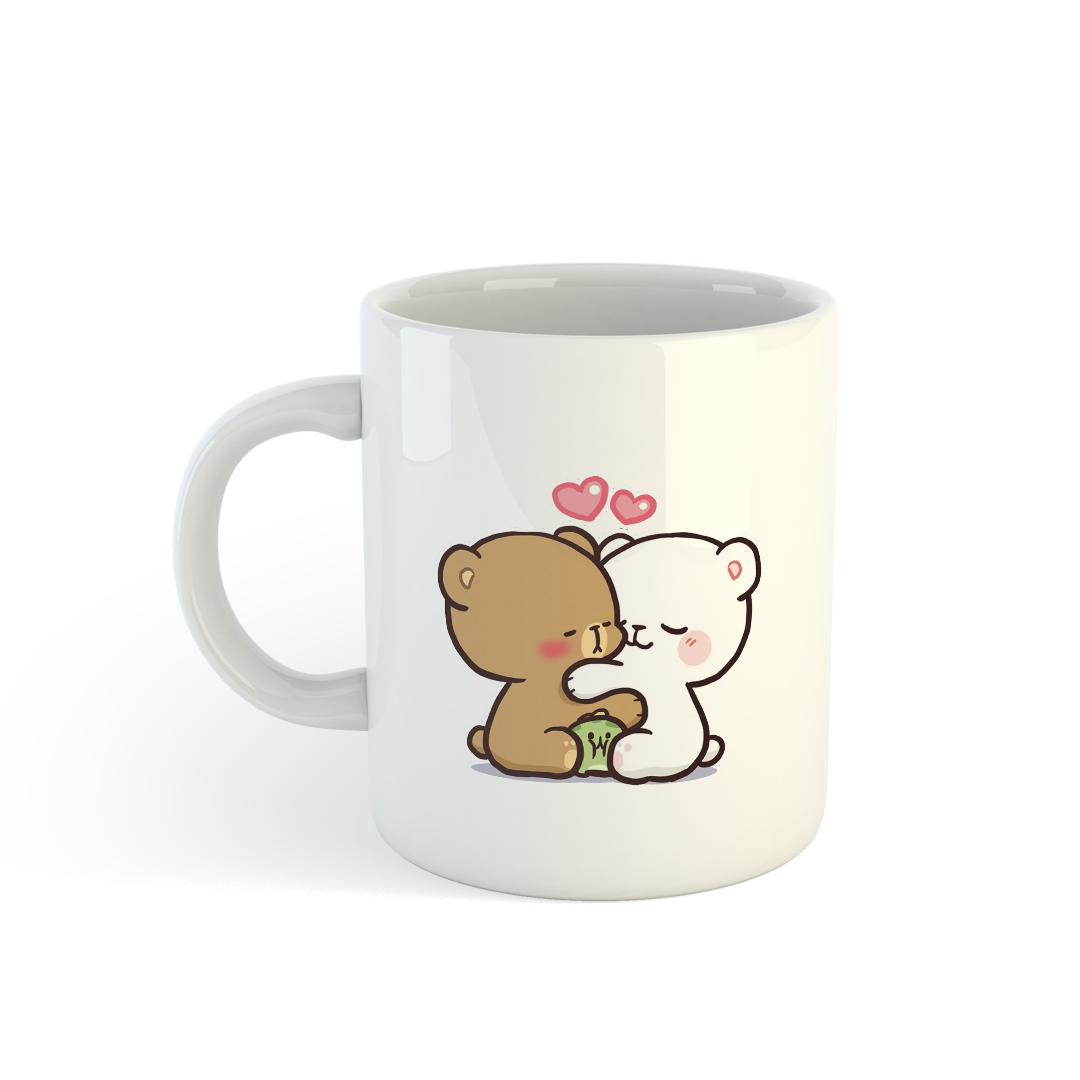 Milk & Mocha Hug Mugs | Cute Couple Mugs Mugdog- Buy Your Gifting Items