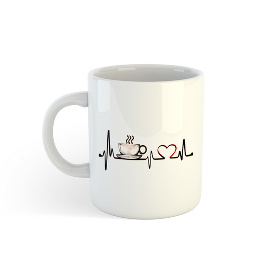 Coffee Heartbeat Mug | Perfect Blend of Love and Caffeine Mugdog- Buy Your Gifting Items