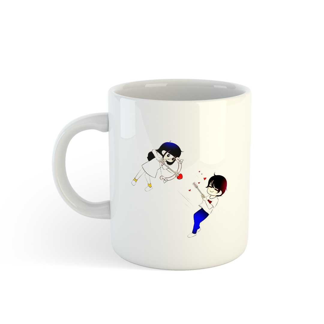 Cute Couple Cartoon Mugs | Adorable Love Mugs Mugdog- Buy Your Gifting Items