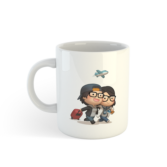 Traveling Couple Mugs | Personalized Travel Gift Mugdog- Buy Your Gifting Items