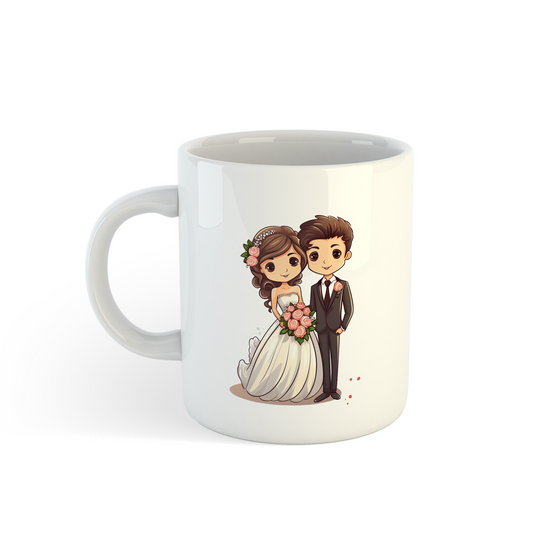 Couple Wedding Mugs | Perfect Wedding Gift for Newlyweds Mugdog- Buy Your Gifting Items
