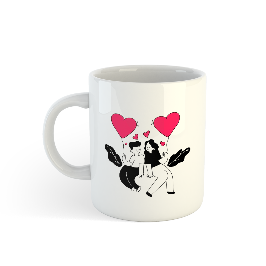 Couple's Mug | Customizable Love Mugs for Couples Mugdog- Buy Your Gifting Items