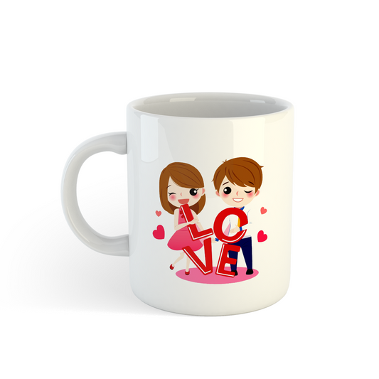 Couple Design Mugs | Personalized Love Mugs for Couples Mugdog- Buy Your Gifting Items