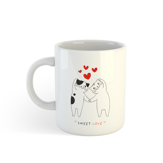Cute Cat Couple Mugs | Perfect Gift for Cat Lovers Mugdog- Buy Your Gifting Items