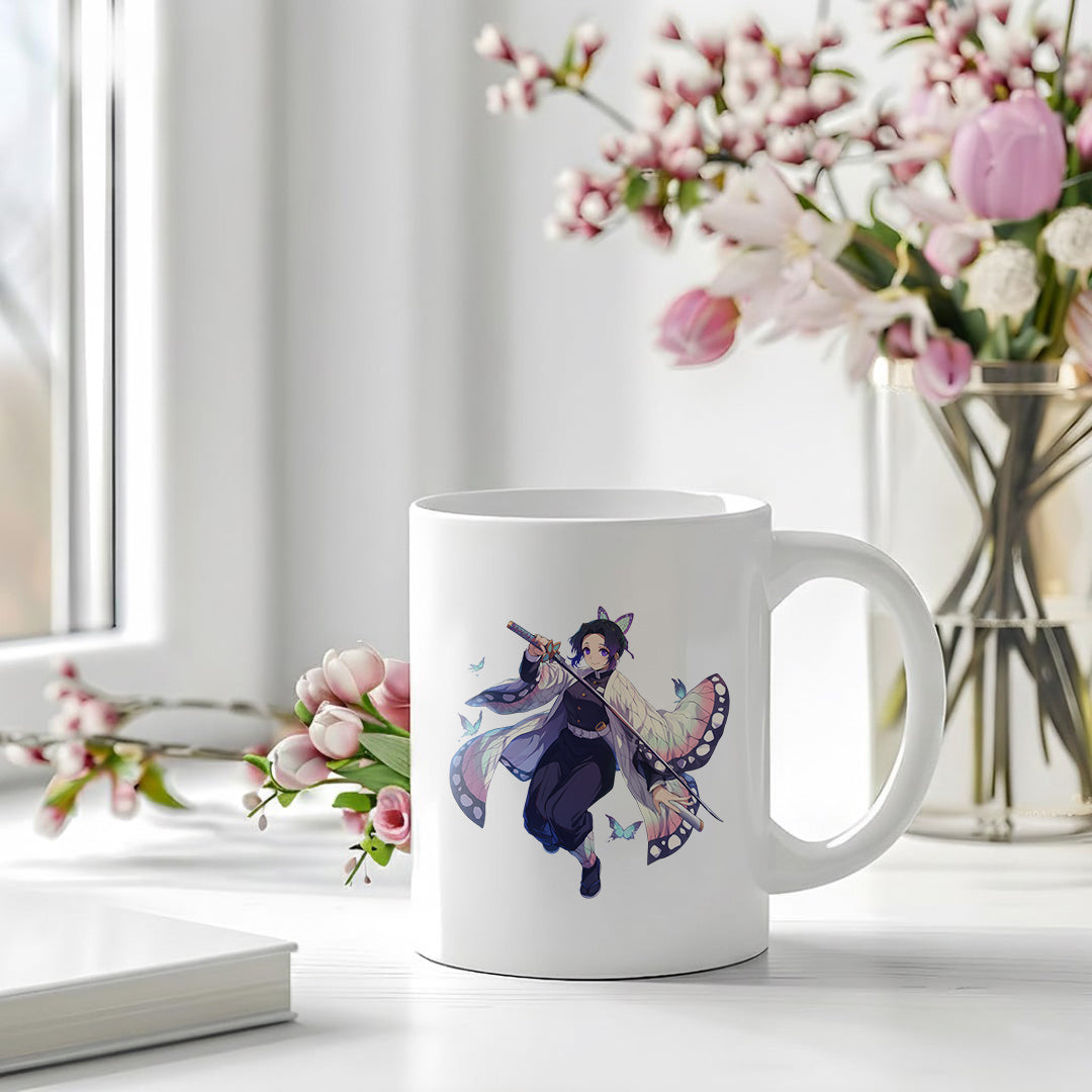 MUGDOG Shinobu Kocho Printed Ceramic Coffee Mug