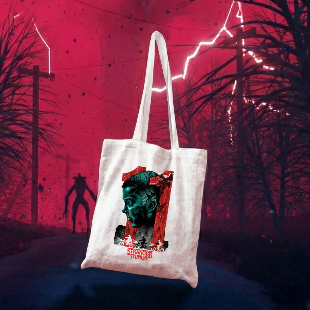 Stranger Things Inspired Number 11 Canvas Tote Bag Mugdog