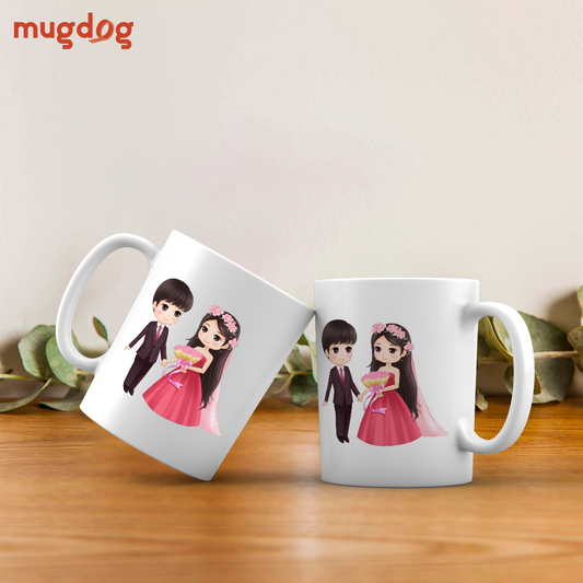 Wedding Couple Mugs | Personalized Bridal & Groom Mugs