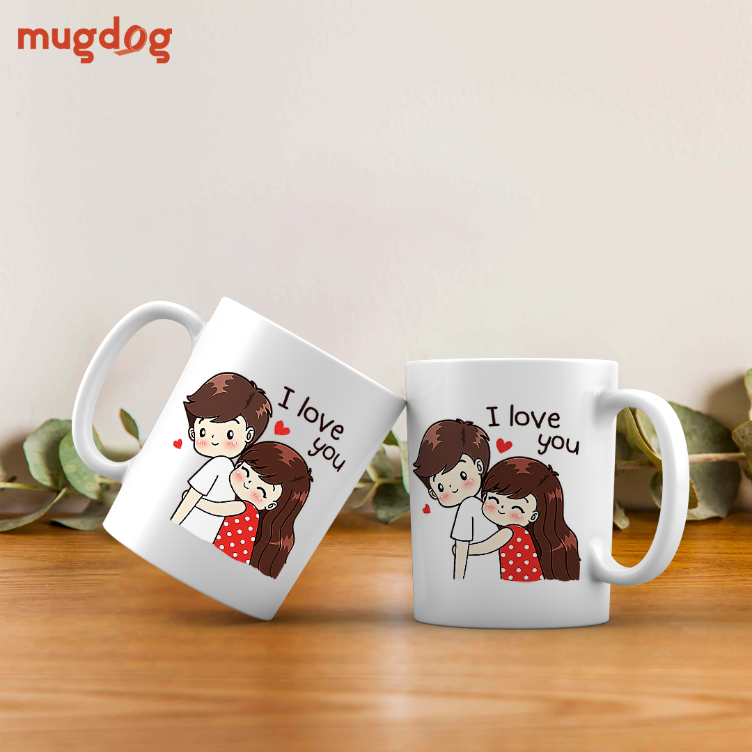 Cute Couple Hug Mug | Romantic Coffee Mug | Perfect Gift for Loved Ones