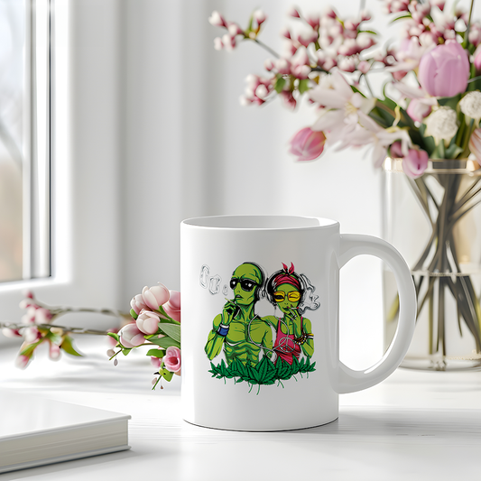 Alien Smoking Mug