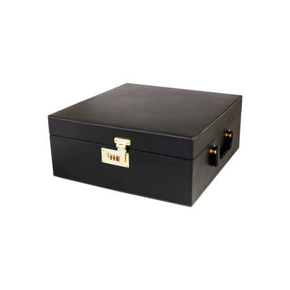 Luxury Black Portable Bar Set with Leather Case | 12-Piece Set