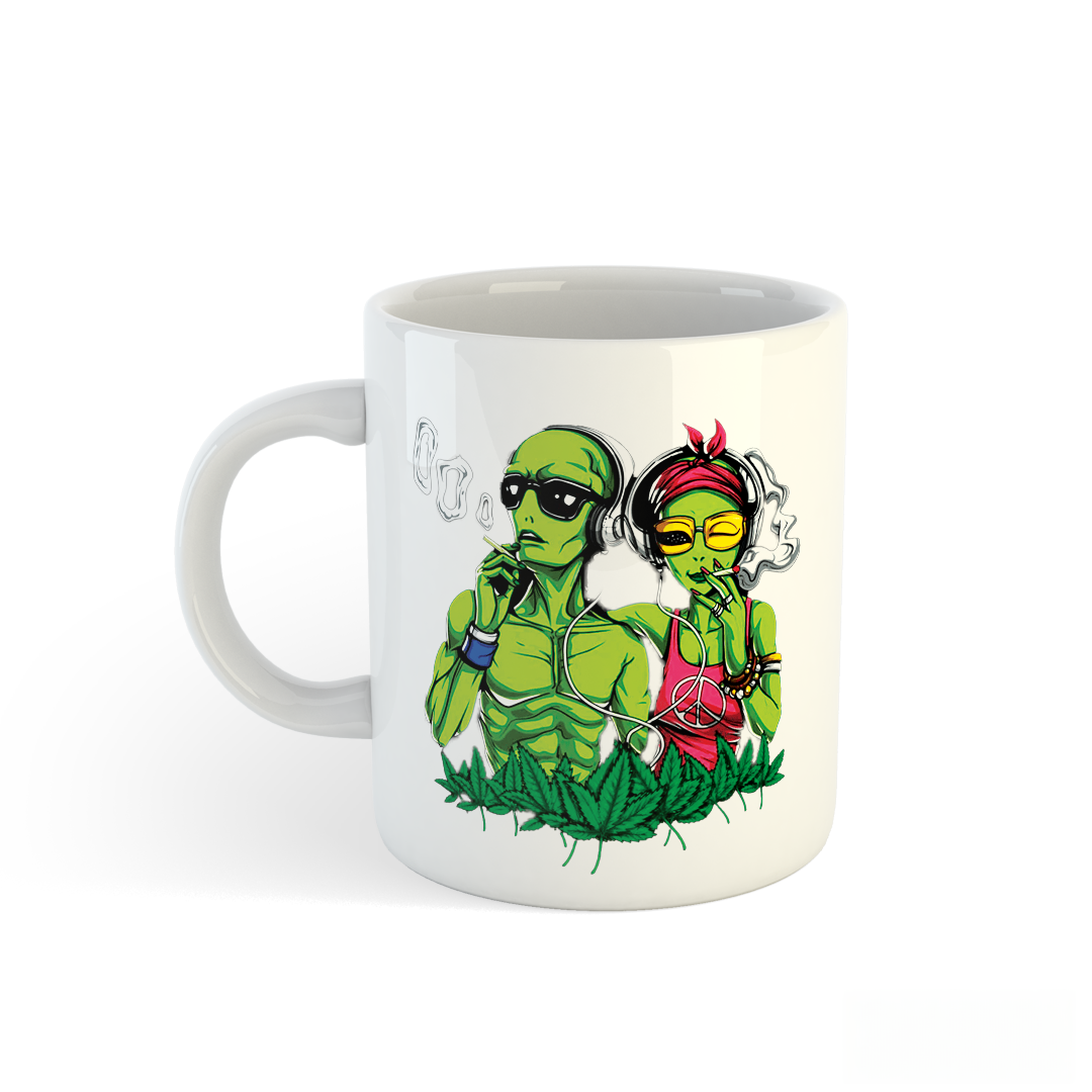 Alien Smoking Mug