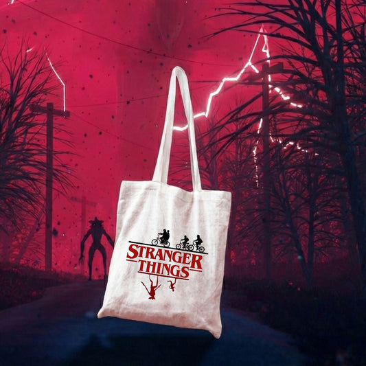 Stranger Things Theme Canvas Tote Bag Mugdog
