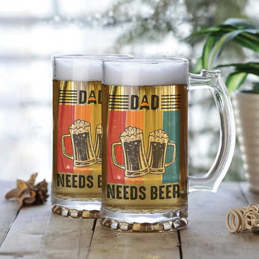 Personalised Beer Mug for Dad | Custom Fathers Day Presents | MugDog