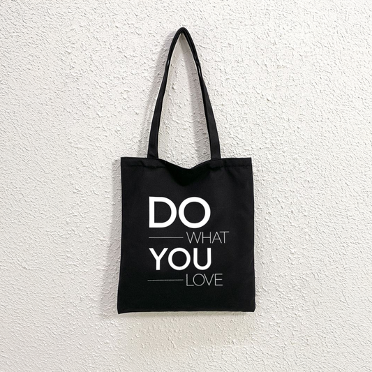 Mugdog Trendy Tote Bags for Women | Black Canvas Tote Bag for Women for Shopping, Office & Daily Use Mugdog- Buy Your Gifting Items