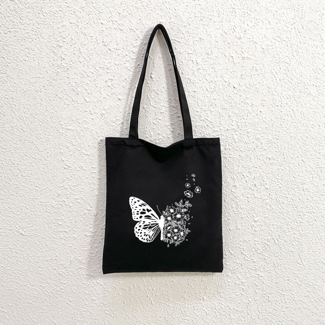ugdog Black Tote Bag for Butterfly Lovers | Stylish and Durable Tote Bags for Women
