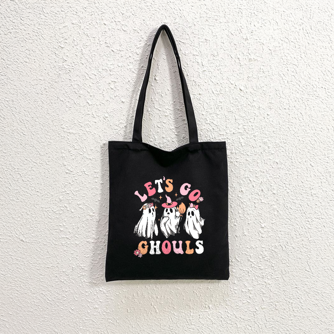 Mugdog Black Canvas Tote Bag for women | Ideal for shopping and everyday work | Funny print tote bags