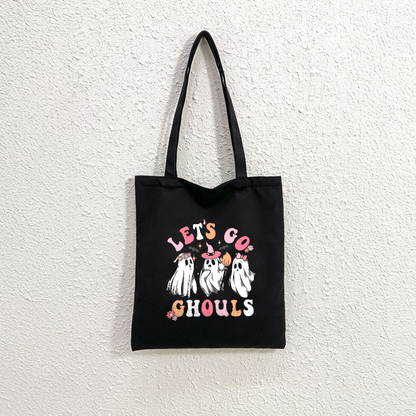 Mugdog Black Canvas Tote Bag for women | Ideal for shopping and everyday work | Funny print tote bags