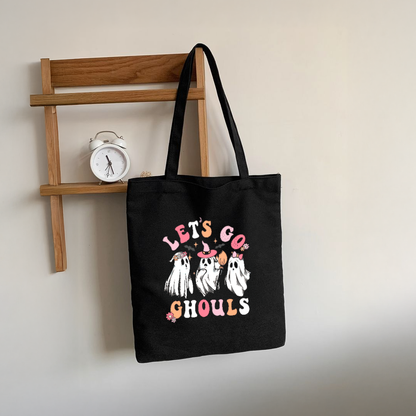 Mugdog Black Canvas Tote Bag for women | Ideal for shopping and everyday work | Funny print tote bags