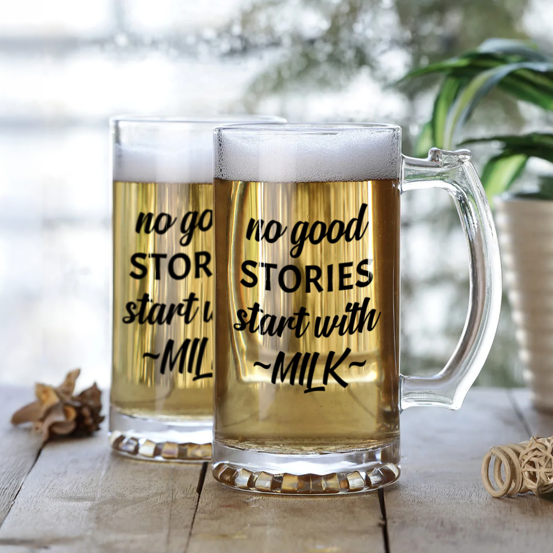 Personalized Quote Beer Mug | Funny Custom Glass Mug