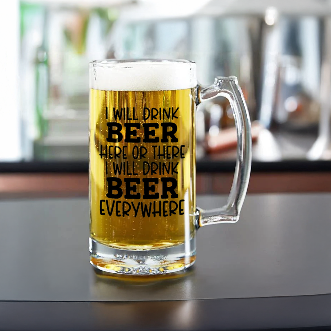 Hilarious Quote Beer Mug | Customizable Drinkware for Beer Lovers