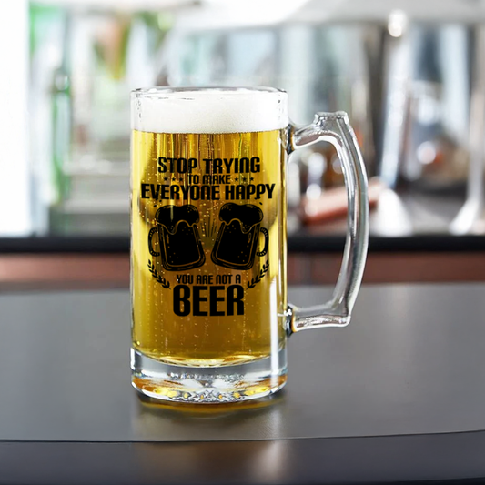 Funny Quote Beer Mug | Motivational Mug | Perfect for Beer Lovers