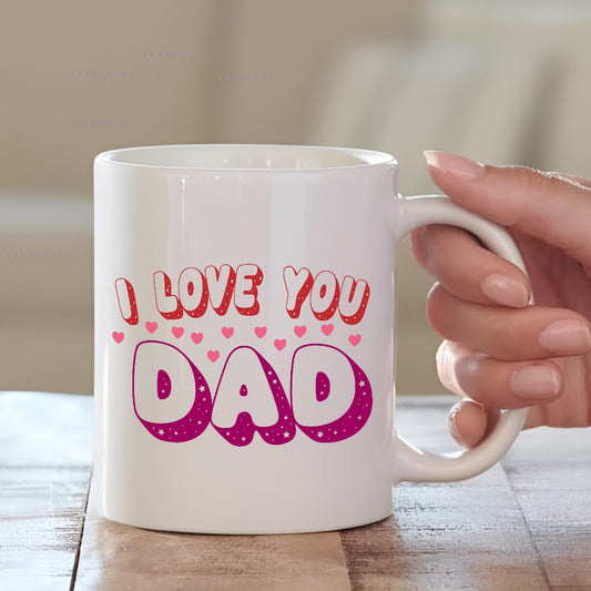 I Love You Dad Cushion with Mug Combo| Fathers Day Gift Ideas | MugDog