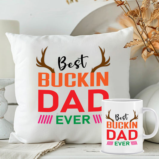 Printed Father's Day Cushion Mug Combo | Combo Sets | MugDog