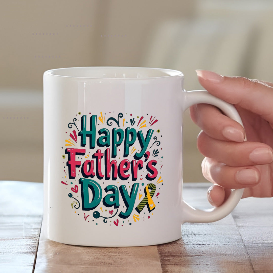 Happy Father's Day Cushion with Mug Combo | Unique Gift for Fathers | MugDog
