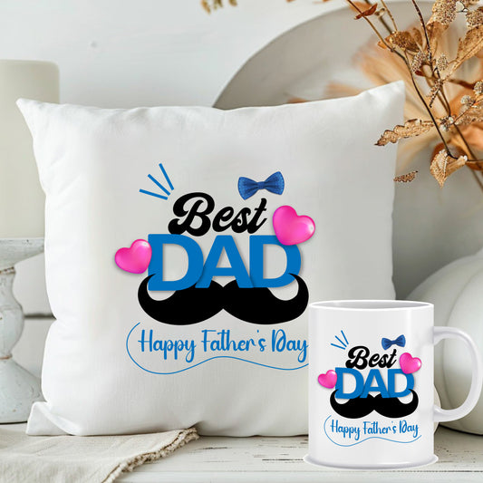 Best Dad Cushion Mug Combo | Father's Day Gift 2025 | MugDog