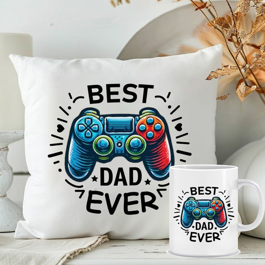Best Dad Personalised Cushion with Mug | Best Father's Day Gifts Combo | MugDog