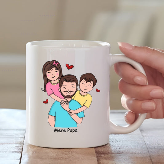 Personalised Father's Day Cushion with Mug | Father's Day Gift Combo | MugDog