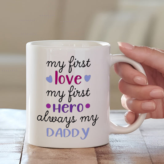 Personalised Father's Day Cushion with Mug | Combo Set for Dad | MugDog