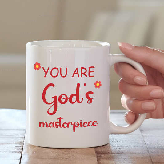 You Are God's Masterpiece Cushion with Mug | Personalised Father's Day Gift Combo | MugDog