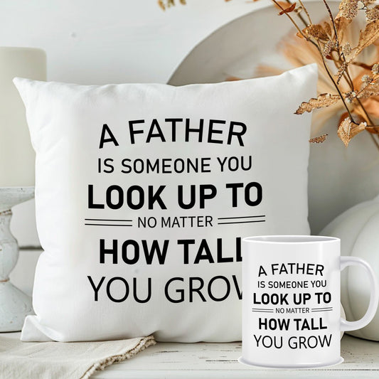 Quoted Cushion Mug Combo for Dad | Customized Gifts for Father | MugDog