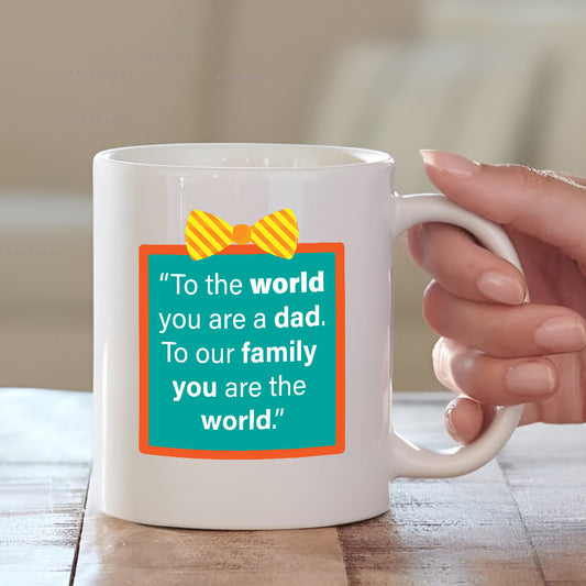 Printed Cushion & Mug Combo for Dad | Personalised Father's Day Gifts | MugDog