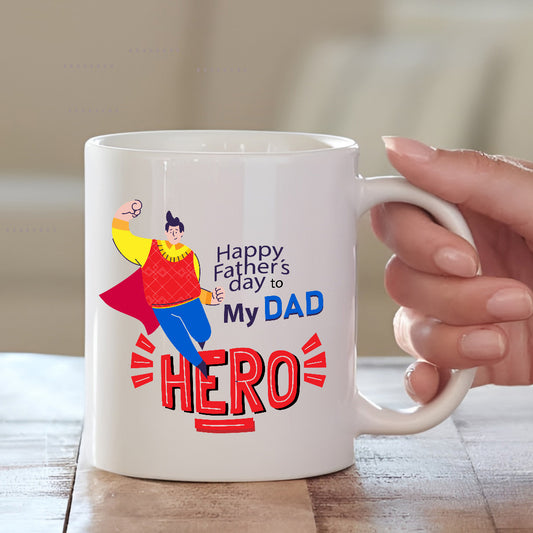 Superhero Cushion Mug Combo for Dad | Father's Day Gift 2025 | MugDog