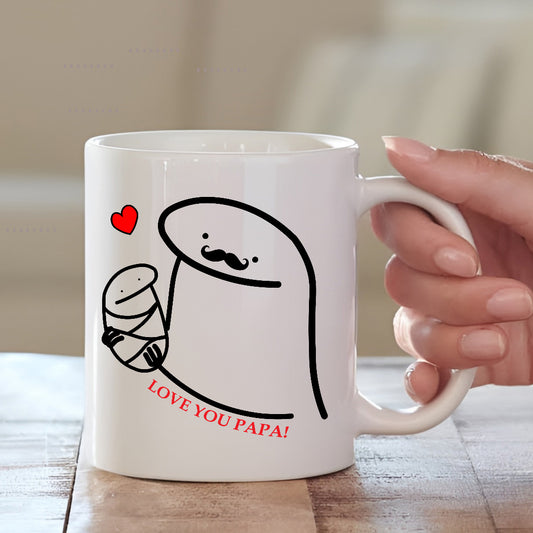 Love You Papa Cushion with Mug Combo Set | Gift for Father's Day 2025 | MugDog