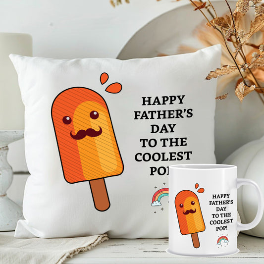 Happy Father's Day Cushion with Filler | Best Gift for Father| MugDog