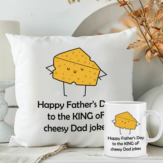 Happy Father's Day Cushion with Mug | Custom Fathers Day Presents Combo | MugDog