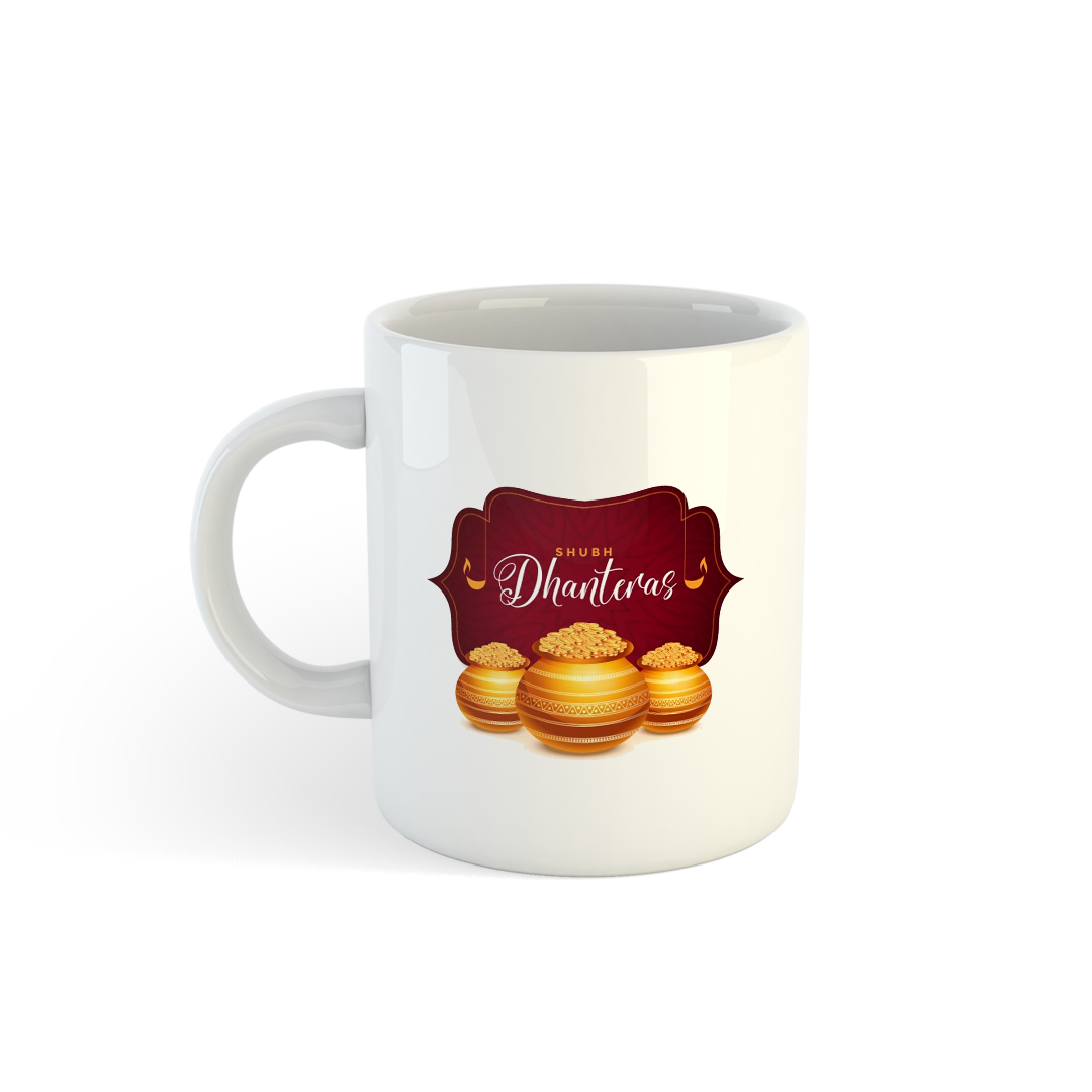 Shubh Dhanteras Mug | Celebrate Wealth | Perfect Diwali Gifts