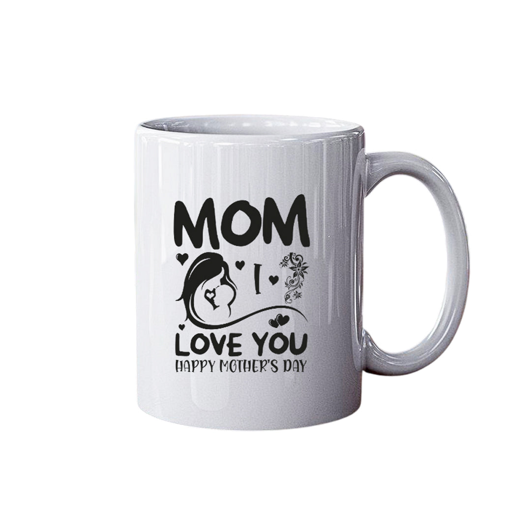 I Love You Mom Coffee Mug | Heartfelt Mother’s Day Gift | Ceramic Cup for Mom