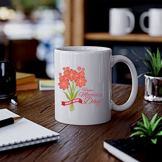 Floral Coffee Mug for Mom | Beautiful Mother’s Day Gift | Custom Ceramic Design| Gift for Mother