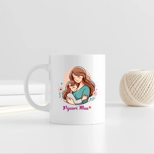 Pyaari Maa Ceramic Coffee Mug for Mother | Mother's Day Gift