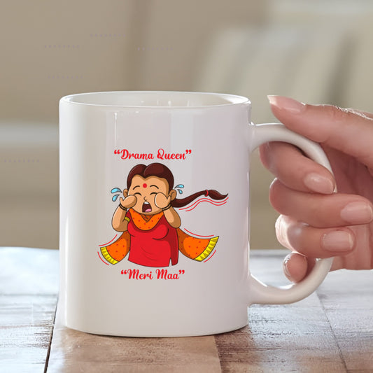Drama Quaan Cute Cartoon Illustration Ceramic Coffee Mug for Mother | Mother's Day Gift