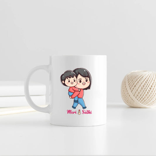 Meri Sathi Ceramic Coffee Mug for Mother | Mother's Day Gift