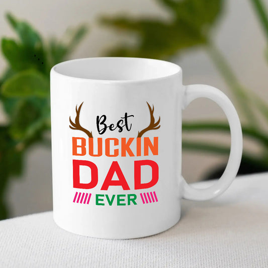 Printed White Ceramic Mug For Father | Father's Day Gift Online | MugDog