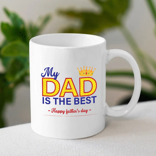 Best Dad Personalised Ceramic Mug | Custom Father's Day Presents | MugDog