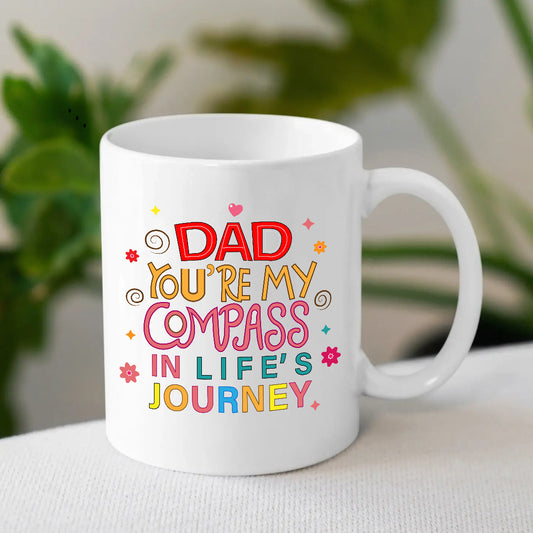 Colorful Quoted Ceramic Mug for Father's Day 2025 | Mug for Dad | MugDog