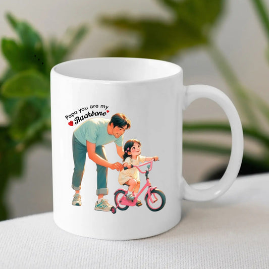 Father's Day Personalised Mug from Daughter | Memory Mug for Dad | MugDog